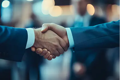 Business handshake